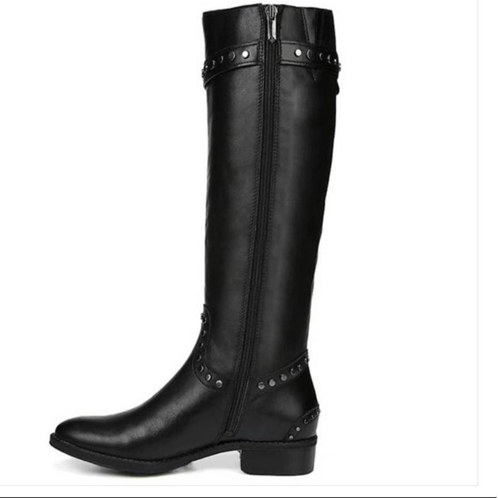 Sam Edelman Shoes Sam Edelman Paxton Black Leather Studded Riding Boots